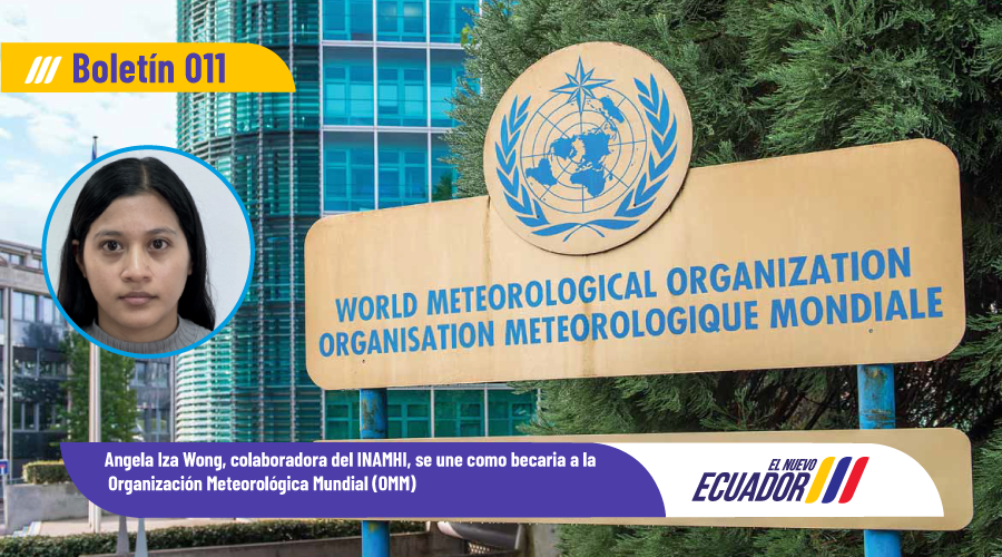 inamhi_ec's tweet photo. Ángela Iza, del INAMHI, ha sido seleccionada como becaria de la @WMO por un año en el Centro Europeo de Predicción Meteorológica a Medio Plazo. Su trabajo se centrará en mejorar la predicción de eventos extremos en Ecuador usando Inteligencia Artificial. ➡️https://t.co/v069pXoaHE https://t.co/s3DsSVWrCL