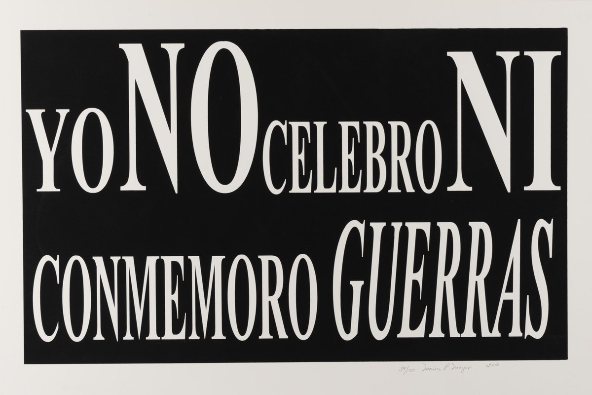 ¡Prevenir la explotación ambiental como una búsqueda de paz! Hoy, en el Día para la Prevención de la Explotación del Medio Ambiente en la Guerra y los Conflictos Armados, compartimos ‘Yo no celebro ni conmemoro guerras’, de la artista mexicana Mónica Mayer. Una obra que nace como