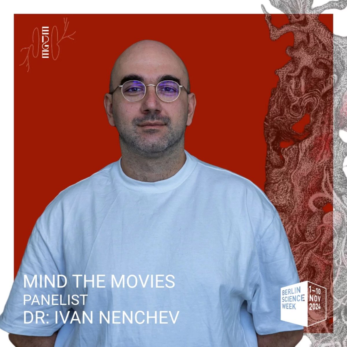 We’re honored to welcome Dr. <a href="/Ivan_Nenchev/">Nenchev</a>—psychiatrist, psychotherapist, and researcher from <a href="/ChariteBerlin/">Charité - Universitätsmedizin Berlin</a>—to our panel on mental health, research, and film at <a href="/BerlinSciWeek/">Berlin Science Week</a>! 

More info: events.berlinscienceweek.com/programme/mind…