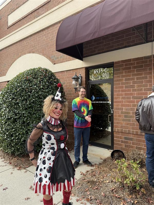 seconcretesys's tweet photo. Halloween shenanigans at Southeast Concrete Systems! Our team brought their A-game with creative costumes and delicious dishes at our Halloween potluck and costume contest. Big congrats to Heather for taking home the prize in her clown costume! https://t.co/KOXYHIYYRw