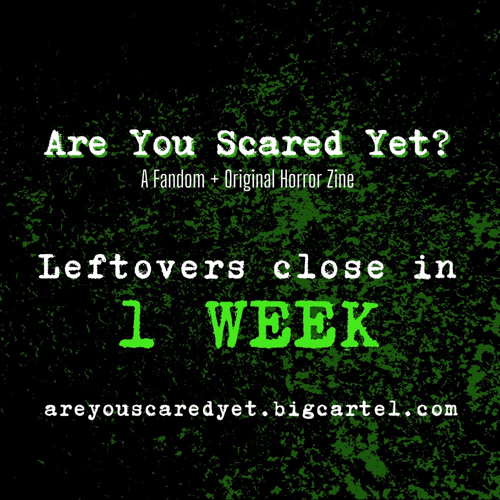 One more week till the frights are all gone...