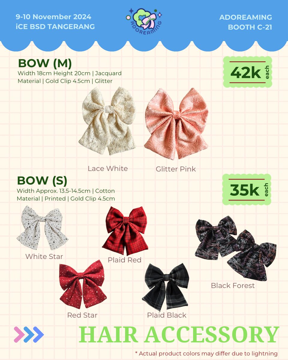 ipockysaurus's tweet image. Adoreaming - Comifuro 19 Catalogue
Hair Accessories edition 🌸
Booth: C-21 (Both days, Sat-Sun)