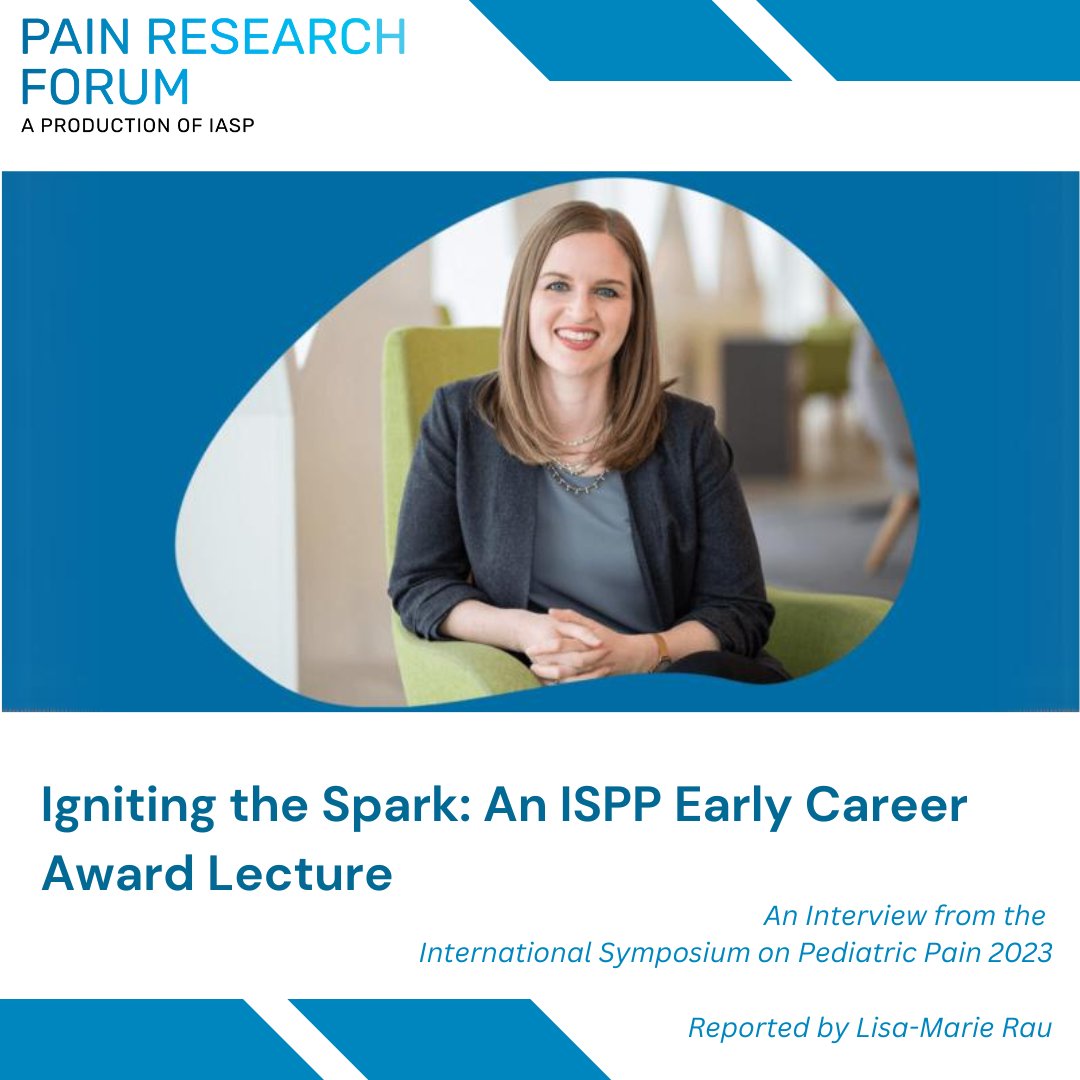Read this recap from #PRF Correspondent <a href="/Lisa_Marie_Rau/">Lisa Rau</a> about <a href="/katebirnie/">Dr. Katie Birnie</a>’s 2023 ISPP Early Career Award lecture emphasizing collaboration between patient partners and pediatric pain researchers bit.ly/40mS9Cm