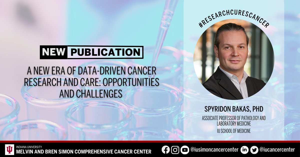 IU Simon Comprehensive Cancer Center (@iucancercenter) on Twitter photo The cancer center’s Spyridon Bakas (<a href="/SpyridonBakas/">Spyridon Bakas</a>), PhD, was among the researchers to publish a new article in <a href="/CD_AACR/">Cancer Discovery</a>. Learn more: ow.ly/aCJj50THcVO. #ResearchCuresCancer #NCIcomprehensive The cancer center’s Spyridon Bakas (<a href="/SpyridonBakas/">Spyridon Bakas</a>), PhD, was among the researchers to publish a new article in <a href="/CD_AACR/">Cancer Discovery</a>. Learn more: ow.ly/aCJj50THcVO. #ResearchCuresCancer #NCIcomprehensive