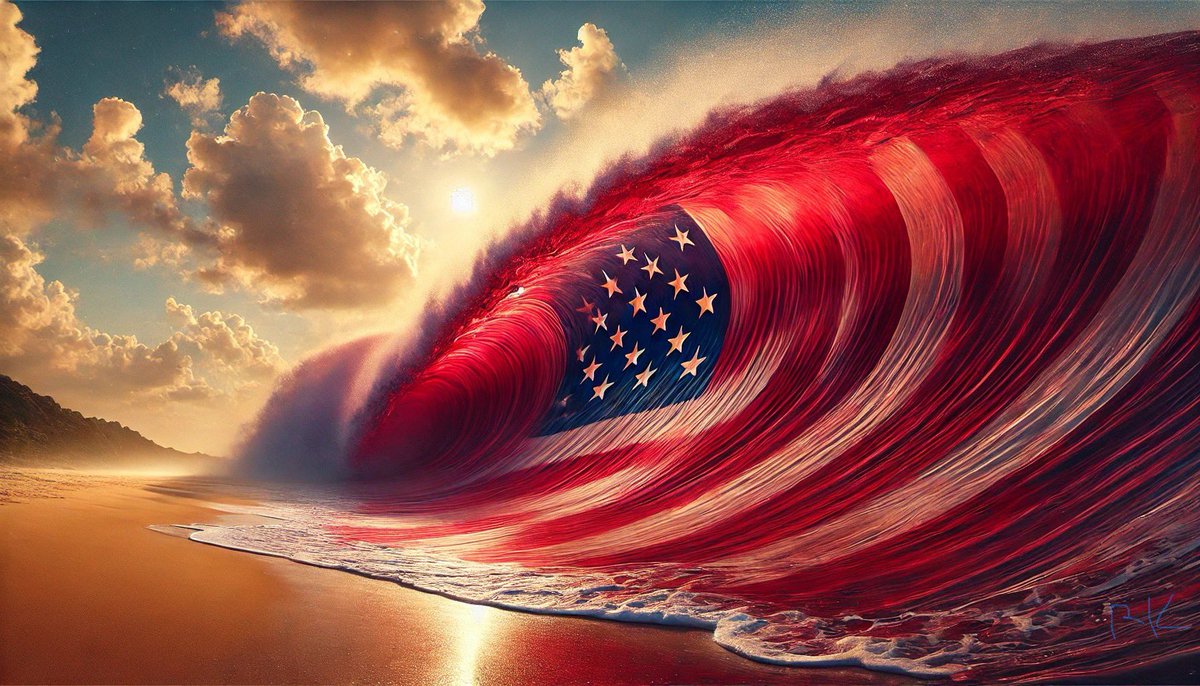 Rkramer27's tweet photo. From sea to shining sea 🇺🇸 🦅 #redwave #RedWave2024 https://t.co/jpBf6lny0q