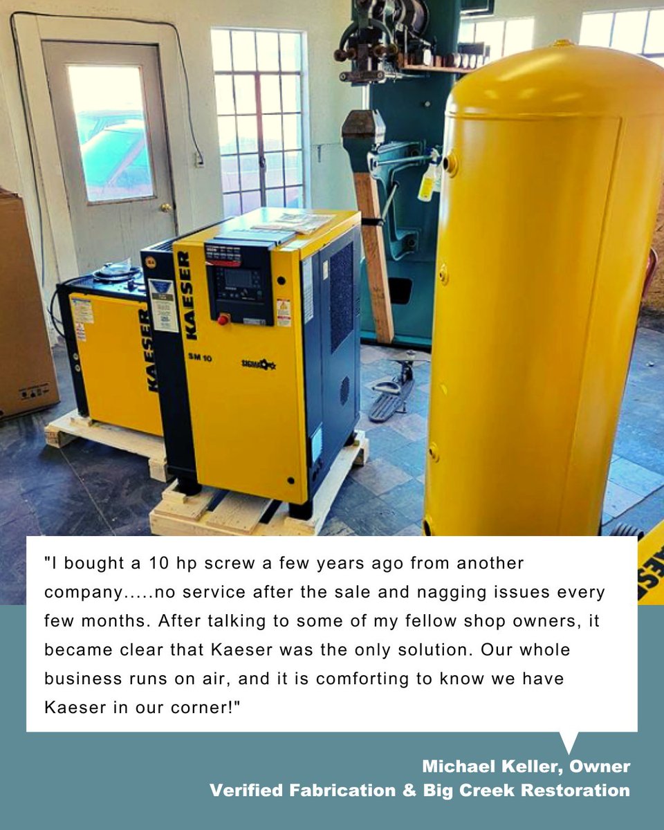 Does your business run on air? Take it from our customers! 
Stop by at SEMA 2024 to check them out in person!

#airsystemspecialists #compressors #screwcompressors #testimonial #shopcompressors #fabrication #restoration #kaesercompressors #runningonair #sema #sema2024