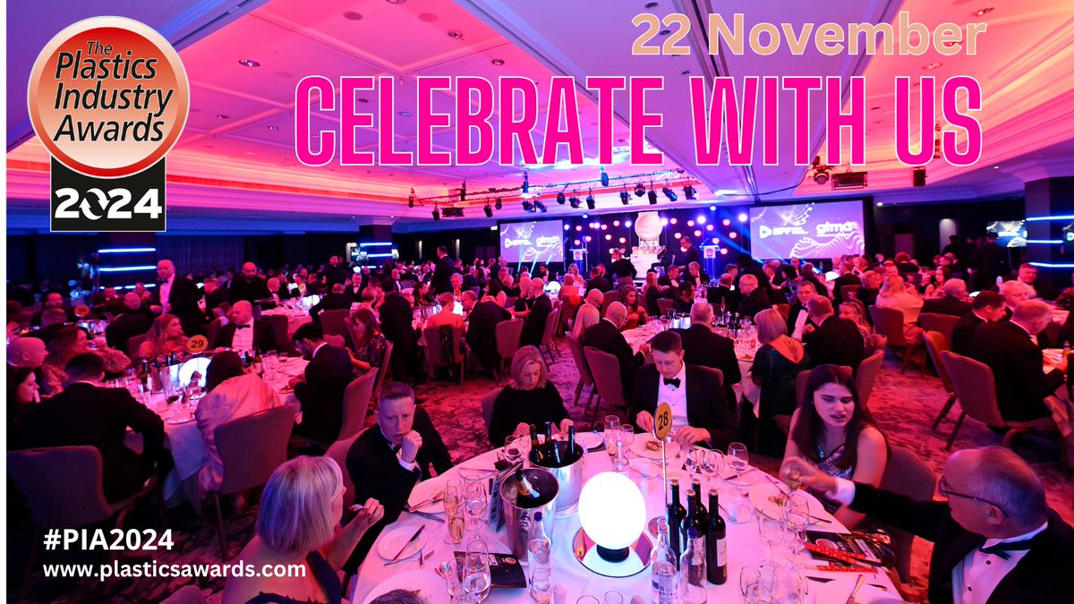 At this year's Plastics Industry Awards we will be celebrating a number of special anniversaries in our industry. Please get in touch if you are attending and your organisation is also celebrating a special business anniversary this year. Let's celebrate together! 🍾 🎉 #PIA2024