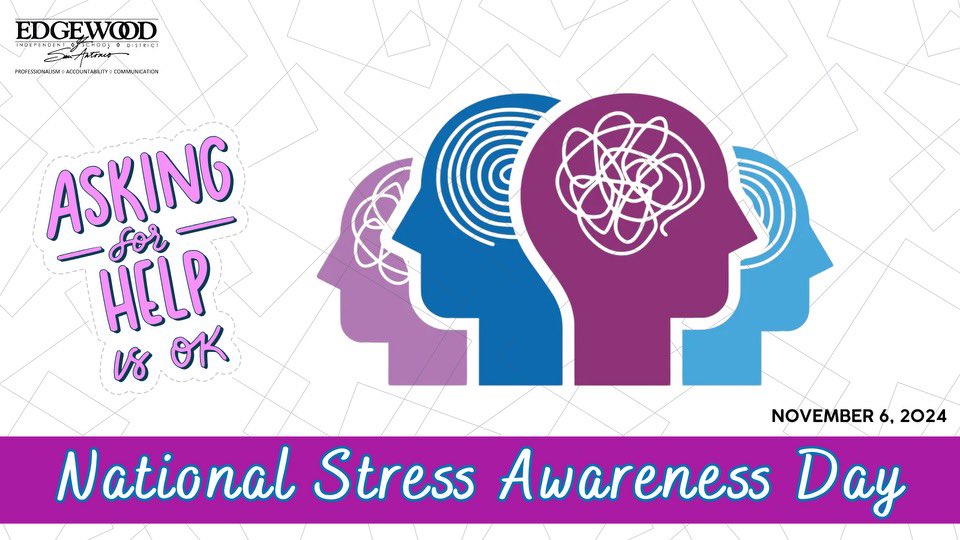 DrH_OnTheEdge's tweet photo. @EISDofSA I think we can all agree stress is something that challenges us all! Take a walk, read a book or hug a loved one these things matter! Positive Support networks are helpful! For me it’s my #4AmWalks & prayer 🙏 that keep me centered!
#MentalHealthMatters
#BeTheAnswer https://t.co/G1ekCSQW8D