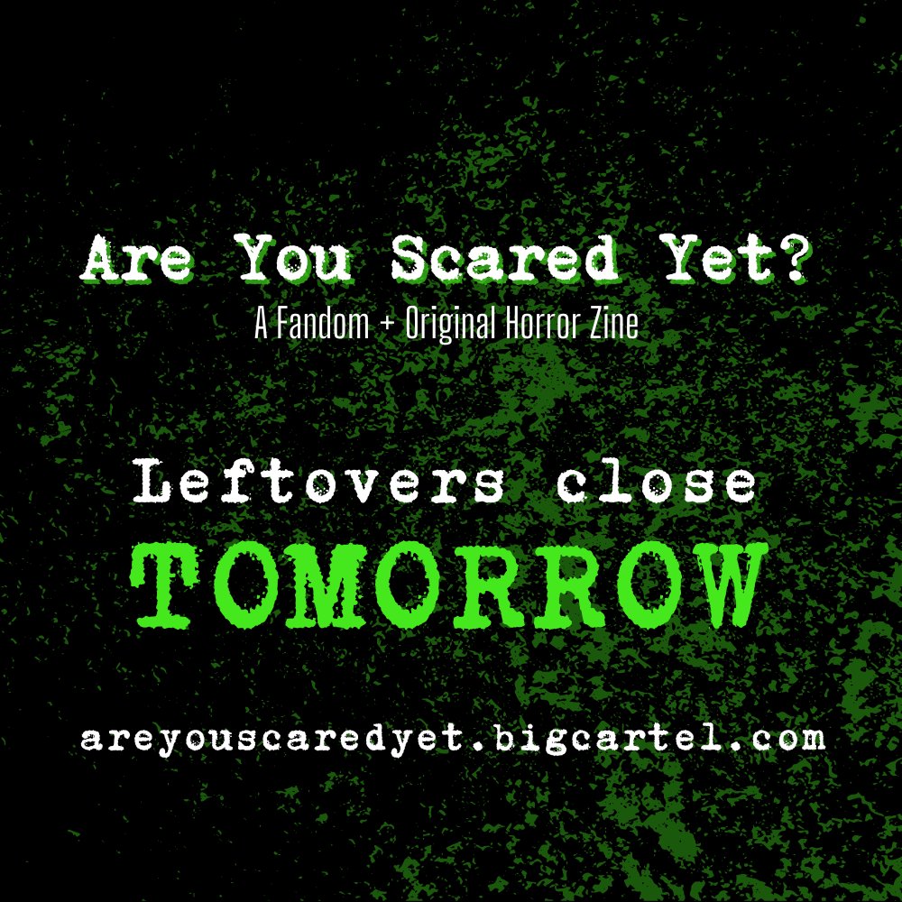 Have you secured a nightmare? Leftover sales close TOMORROW!