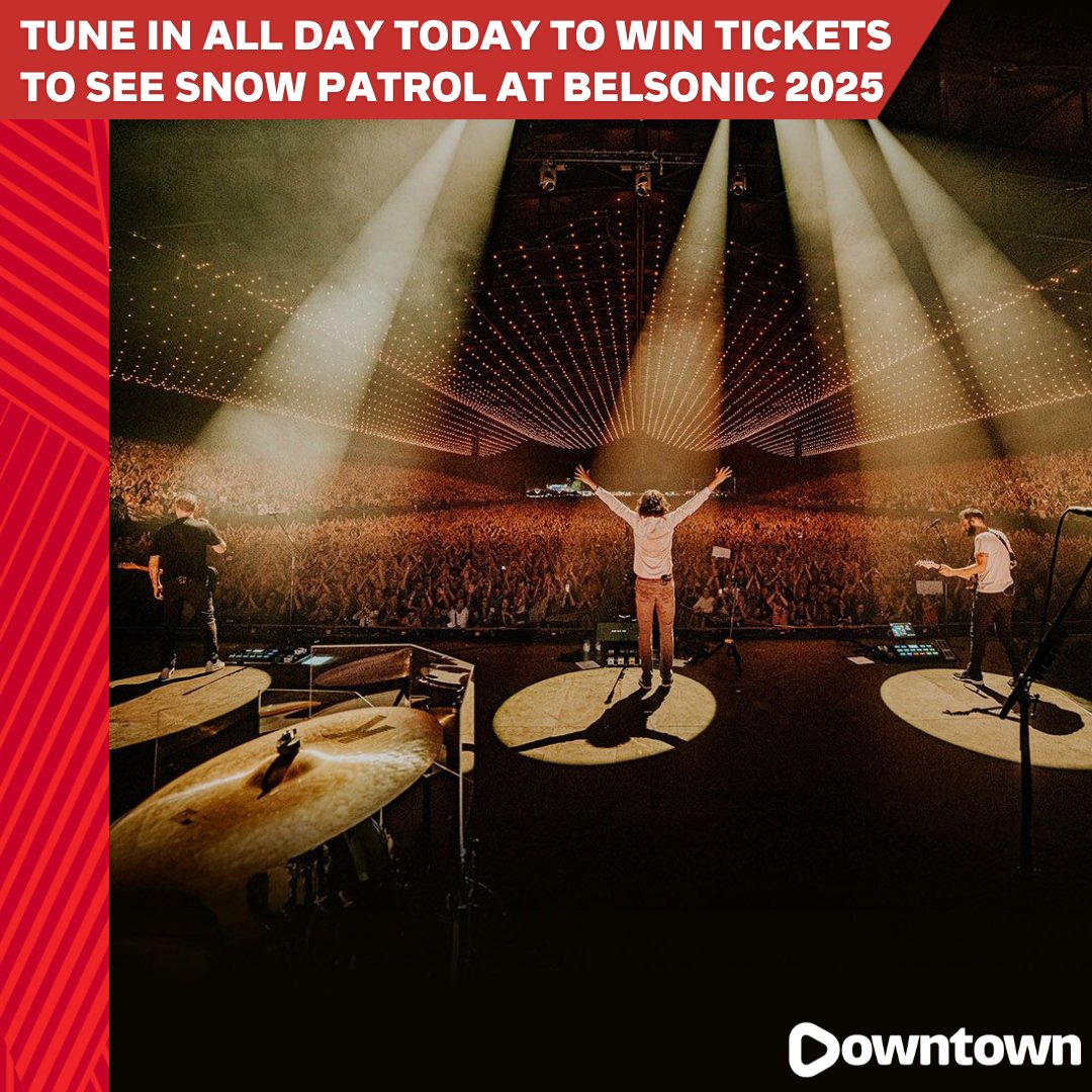We've got your chance to win <a href="/snowpatrol/">Snow Patrol</a> at <a href="/belsonicbelfast/">Belsonic</a> tickets today on Downtown, before they go on sale tomorrow! Tune in to find out how to win 🎙️ 🎶