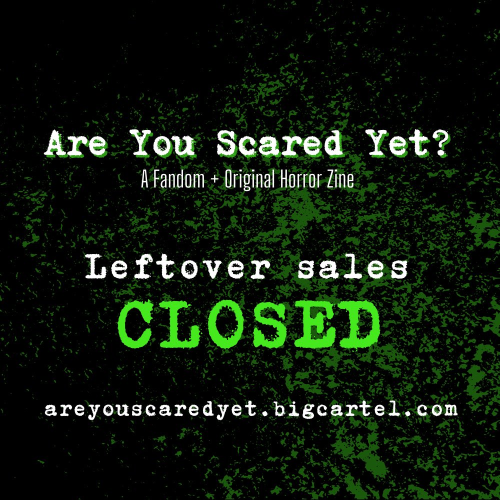 Leftover sales are now CLOSED. Thanks, everyone, for your support!