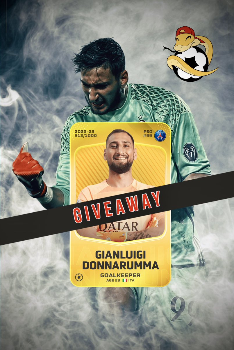 Giveaway <a href="/donnarumma/">GIANLUIGI DONNARUMMA</a> Limited 💎

🔥 TWO BRAND NEW FEATURES 🔥

- From now on, ALL users REGISTERED to my Telegram Bot (link in bio) will have an EXTRA DISCOUNT with Sir Hiss, FOREVER  💸

- MARKET INDEX: now split into CLASSICS and IN-SEASON, and you can choose € or ETH from the