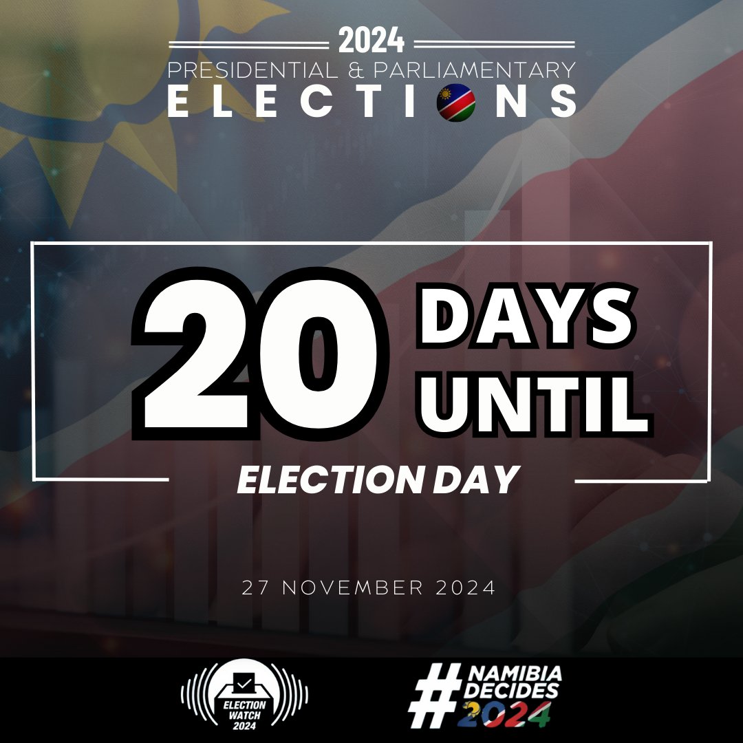 On November 27, Namibians across the nation will cast their votes to shape our country’s future. Your vote is your voice. Ensure you’re informed and ready. Every vote matters. #Namibiadecides2024