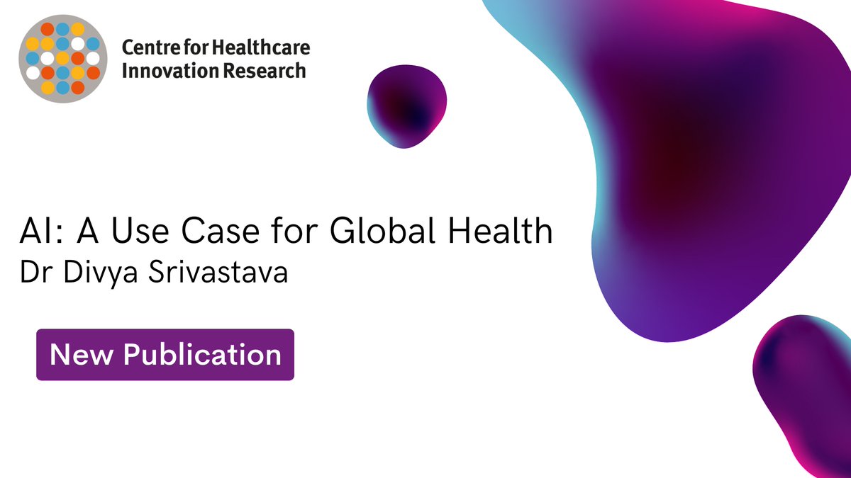 CHIR_City's tweet image. New paper from @divyasrivast, part of a series of papers on AI from public policy perspectives. It argues for increased international collaboration grounded on evidence & proposes specific measures for researchers & decision-makers. #DIGITALHEALTHWEEK2024
doi.org/10.31389/lsepp…