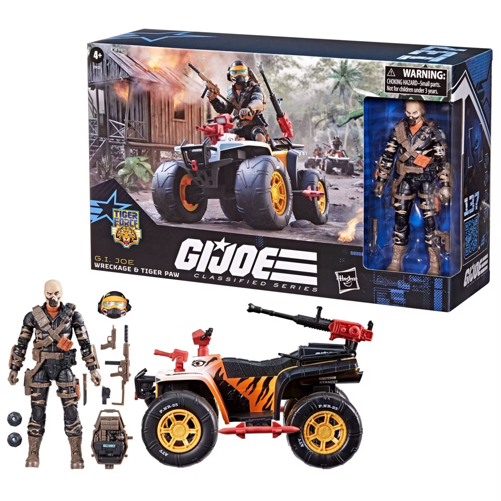 gijoe6inch's tweet photo. G.I. Joe Classified Series Tiger Force Wreckage Action Figure and Tiger Paw ATV (Target Exclusive) has had more stock added if you missed it before.

➡️ https://t.co/kqcNRbmjU0

#gijoeclassfied #ad #tigerpaw https://t.co/NMqmvKtM4h