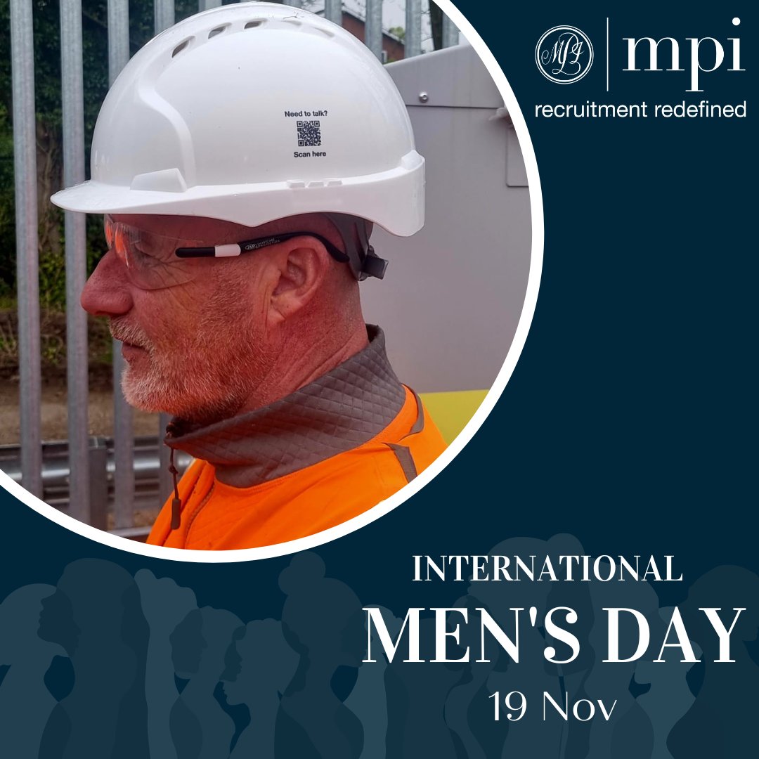 Celebrating #InternationalMensDay by honouring men’s contributions and raising mental health awareness. 
At MPI, we have mental health first aiders &amp; a QR code on our PPE for instant access to resources. Let’s keep encouraging open conversations. 💬 #MentalHealthMatters