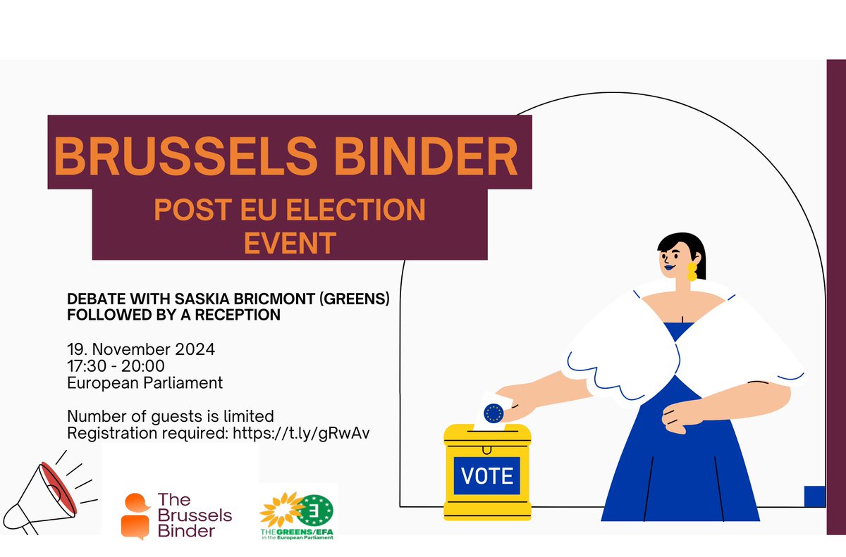 Speaking of elections: the Brussels Binder will host a discussion on how a more fragmented and less representative European Parliament will influence EU policy. Please register by the 11th of November: framaforms.org/brussels-binde…