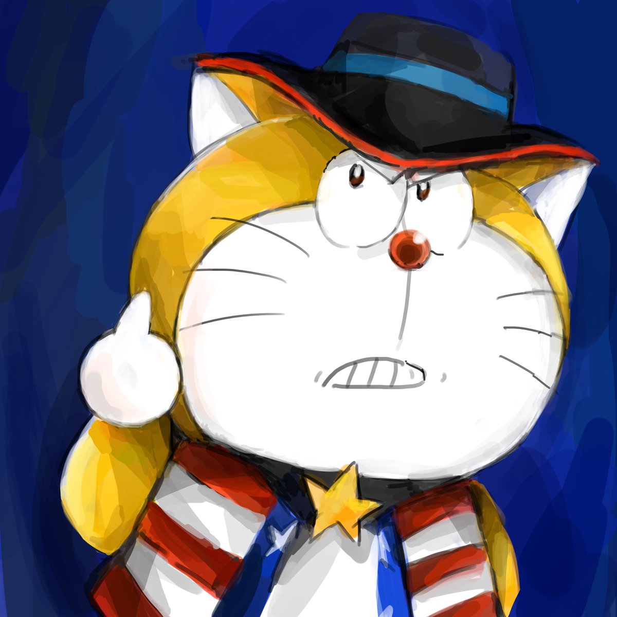トランプのモノマネをするドラザキッド