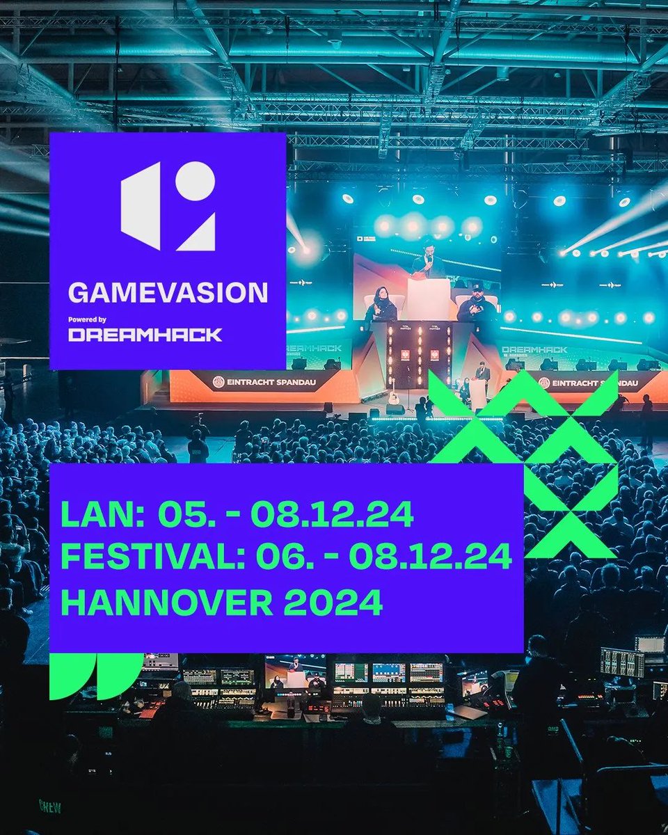 I can finally confirm: #BREACH will be at this year's Gamevasion powered by DreamHack! 👏

I'm very excited to present another LAN event to the #RainbowSixSiege console community this year. At the Gamevasion in Hannover, we can be part of a gigantic gaming festival. 🥳

I'm