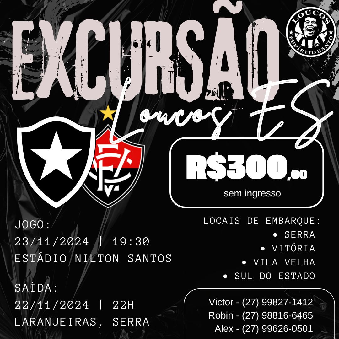 🔥🔥🔥 

#LoucosES
#Botafogo
#VemcomaLoucosES
#22LPB
#Glorioso
#LPBES