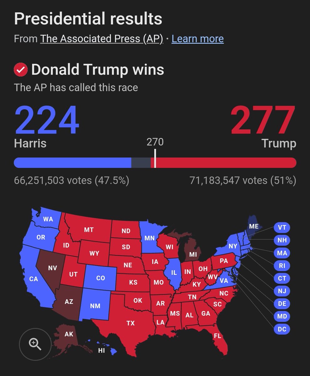 Remember who to blame for this: the 71 million people who voted for Trump. Not a puny number of third party voters. The people chose Trump. They did. And we have to live alongside them.