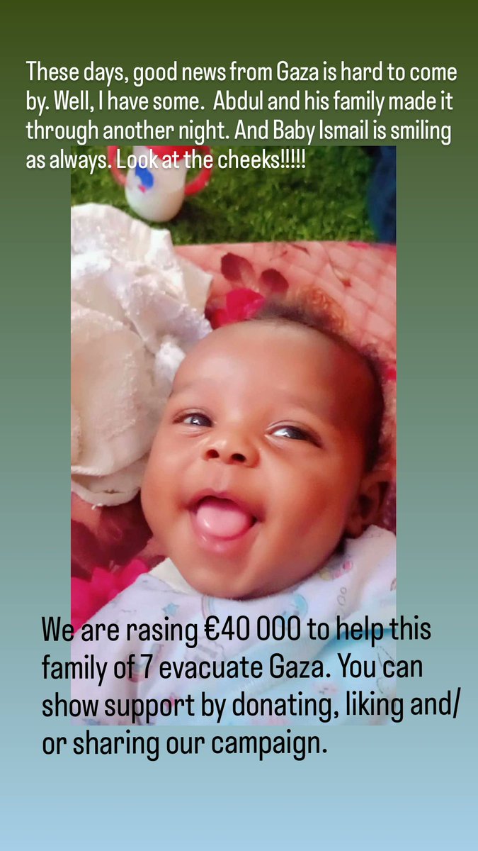 FermentedDream's tweet image. 👀 Waiting to see🧍🏿‍♀️.Let me drop my Afro-Palestinian friend @AbdelFattah1312's fundraiser here. Stuck in South Gaza this family of 7 (Inc 2 month old baby Ibrahim)desperately need to survive &amp;amp; flee the genocide for safety. gofund.me/e7ddfa53 #afropalestinian #blackpalestinian