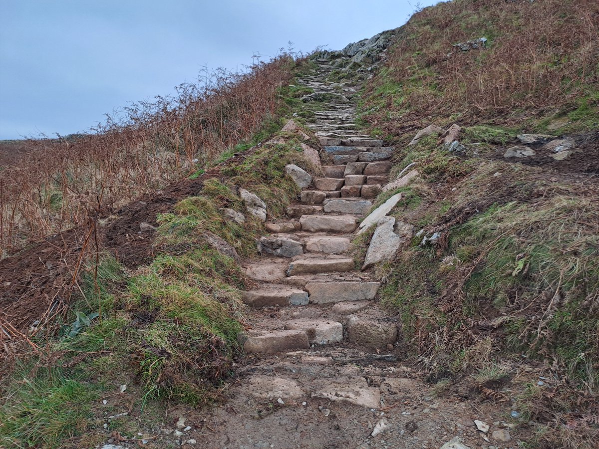 Another bit of path repaired on Loughrigg. Roughly five metres in length, joining on to a section of old path that had started to erode and fall out...