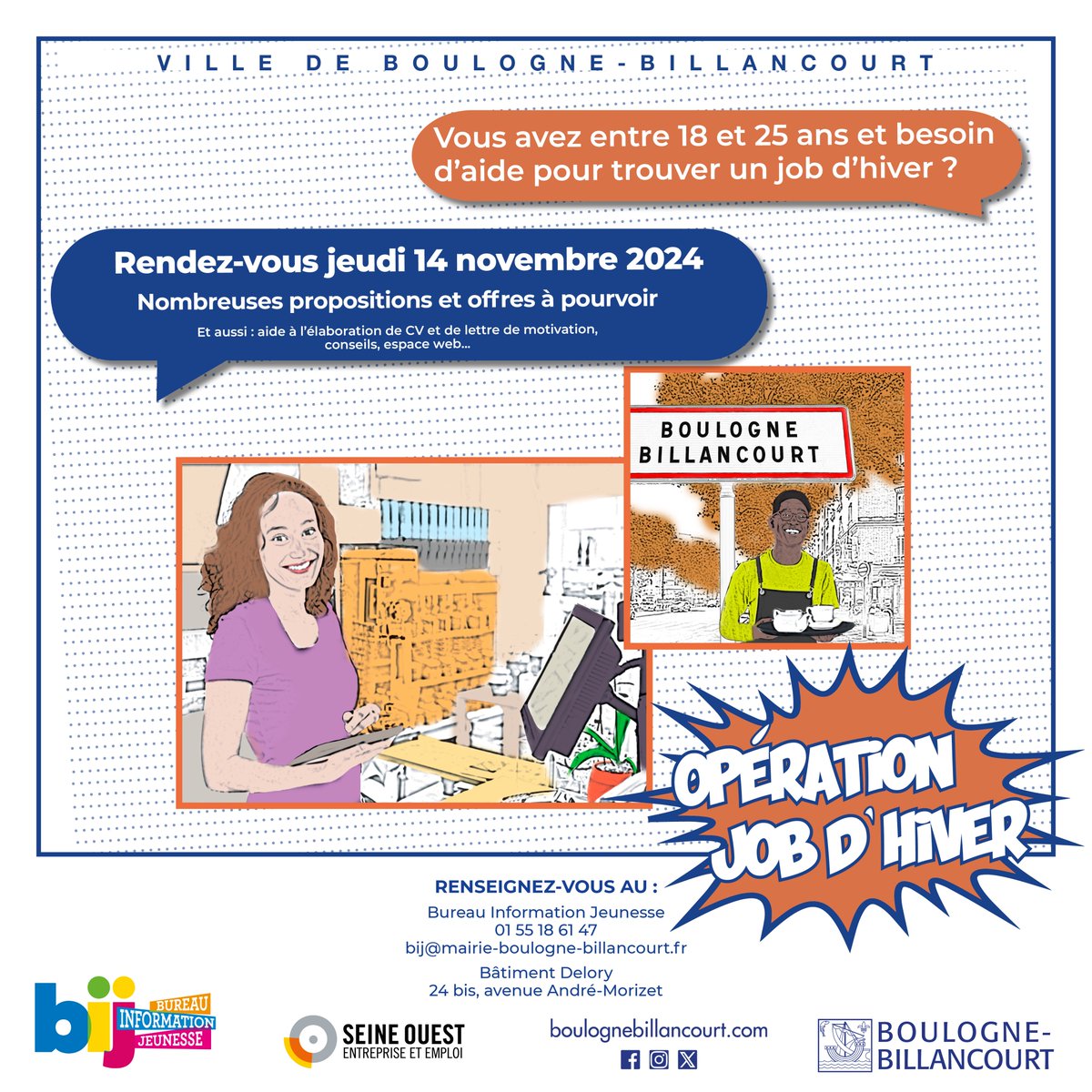 Information Jeunesse Boulogne-Billancourt tweet media