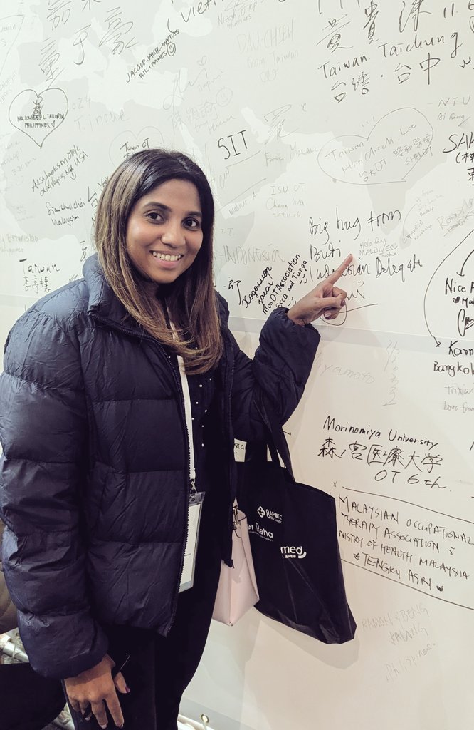 Working hard to put Maldives in the world of Occupational Therapy map.  #APOTC2024 #apotc