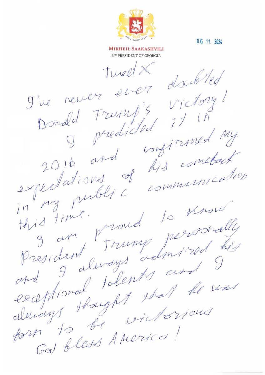 I've never ever doubted Donald Trump's Victory!

I predicted it in 2016 and confirmed my expectations of his comeback in my public communication this time.

I am proud to know President Trump personally and I always admired his exceptional talent and I always thought that he was