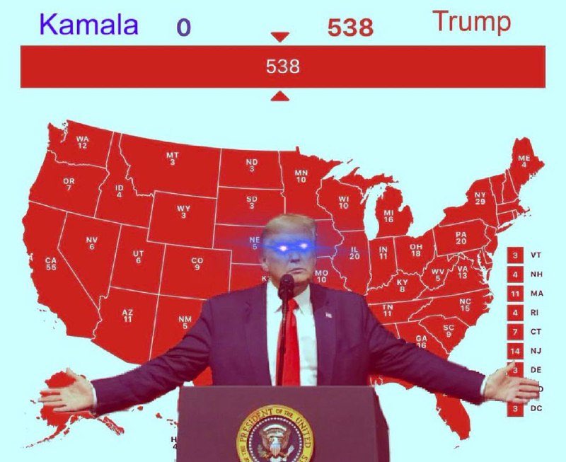 Last night was a movie 🍿🇺🇸 cope harder libs you fuckin morons deserve it voting for the worst presidential candidate in the history of our country. Map should’ve looked like this but y’all always playin #USA 🇺🇸🇺🇸🇺🇸