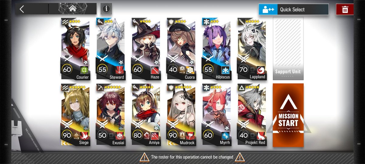 sitruusu's tweet photo. @ArknightsEN I don't really have one definitive squad, but these are the ones that are most likely I bring to operation -w-
#Arknights #PathOfTheDoctor https://t.co/uopzg1zwQt