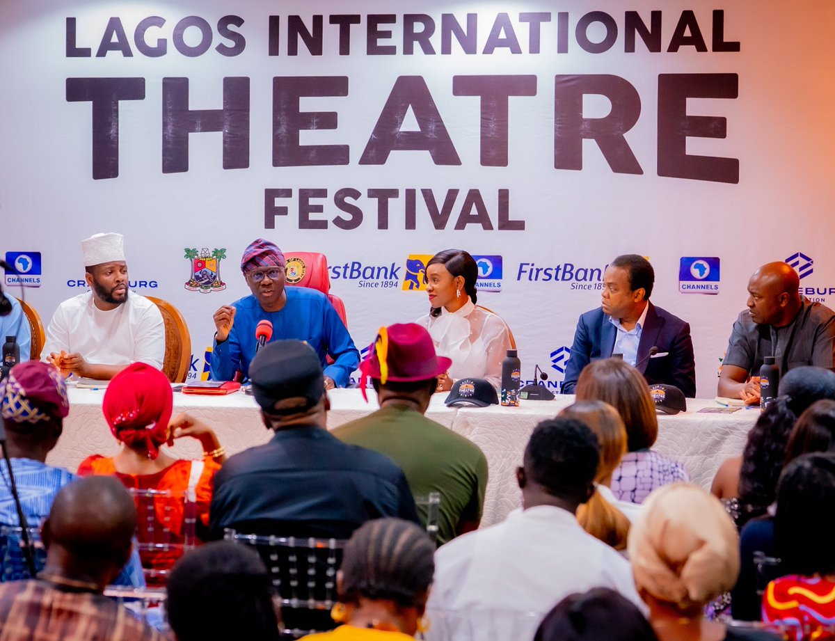 followlasg's tweet image. Gov. @jidesanwoolu at media briefing of Lagos International Theatre Festival (LITF) at Lagos House, Marina, on Tuesday, 5 November 2024.

@drobafemihamzat @gboyegaakosile @IdrisConnecting @bolanleap @joomomoh @gbenga_omo @BSaluHundeyin @Mr_JAGs @Riddwane 
#AGreaterLagosRising…