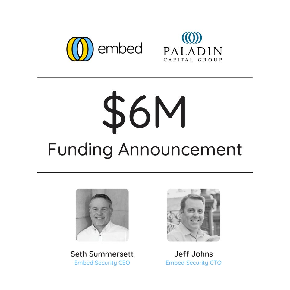 Paladincap's tweet image. We’re excited to announce that we have led a $6M investment in Embed Security, the groundbreaking, agentic AI security platform, supporting analysts tackling constantly rising cyber threats.
paladincapgroup.com/embed-security…
#investing #CyberResilience #agentai