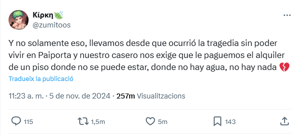 🚨Feu difusió 

Alguns rendistes estan exigint el pagament de lloguers per pisos inhabitables després de la DANA. És inadmissible i il·legal. No tenen escrúpols!

Si et trobes en aquesta situació, NO ho acceptis. Ens posem a la teva disposició per lluitar-ho!