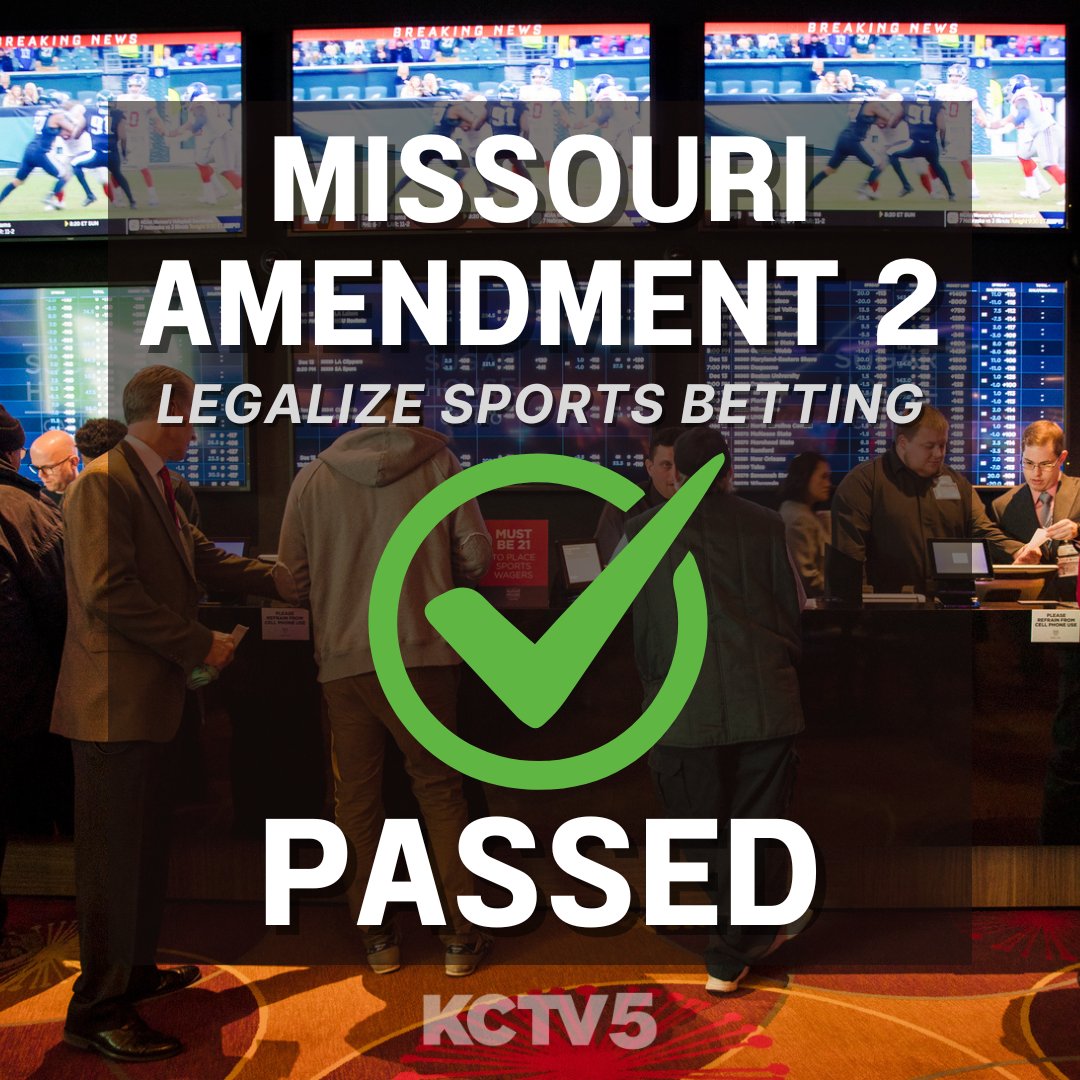 KCTV5's tweet image. HAPPENING TODAY: Missouri becomes the 39th state to legalize sports betting. DETAILS &amp;gt;&amp;gt; tinyurl.com/zduy4464