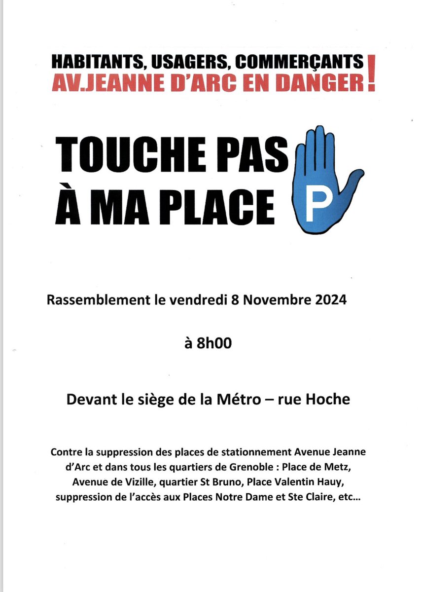 Av jeanne d’arc en danger grenoble (@avjeannedarc) on Twitter photo Habitants ,Usagers ,Commerçants nous défendons notre cadre social et économique face au #dogmatisme de la municipalité de #Grenoble
<a href="/LeDL_Grenoble/">Le Dauphiné Libéré Grenoble Sud Isère</a> <a href="/actufr/">actu.fr</a> <a href="/placegrenet/">Place Gre'net</a> @francebleuisere <a href="/f3Alpes/">France 3 Alpes</a> <a href="/LCI/">LCI</a> <a href="/BFMTV/">BFMTV</a> <a href="/CNEWS/">CNEWS</a> <a href="/TF1Info/">TF1Info</a> <a href="/lemonde_pol/">Le Monde Politique</a> <a href="/Le_Figaro/">Le Figaro</a> Habitants ,Usagers ,Commerçants nous défendons notre cadre social et économique face au #dogmatisme de la municipalité de #Grenoble
<a href="/LeDL_Grenoble/">Le Dauphiné Libéré Grenoble Sud Isère</a> <a href="/actufr/">actu.fr</a> <a href="/placegrenet/">Place Gre'net</a> @francebleuisere <a href="/f3Alpes/">France 3 Alpes</a> <a href="/LCI/">LCI</a> <a href="/BFMTV/">BFMTV</a> <a href="/CNEWS/">CNEWS</a> <a href="/TF1Info/">TF1Info</a> <a href="/lemonde_pol/">Le Monde Politique</a> <a href="/Le_Figaro/">Le Figaro</a>