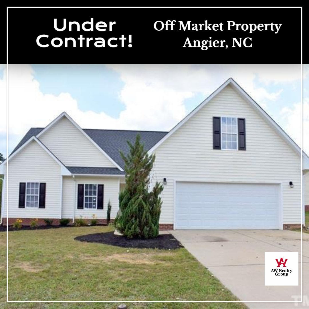 awrealtygroup's tweet image. Exciting news! Another off market property in Angier, NC is officially under contract with AW Realty Group. Trust us to help you find the perfect property or buyer. #UnderContract #OffMarket #AngierNC #AWRealtyGroup 🏡🔒