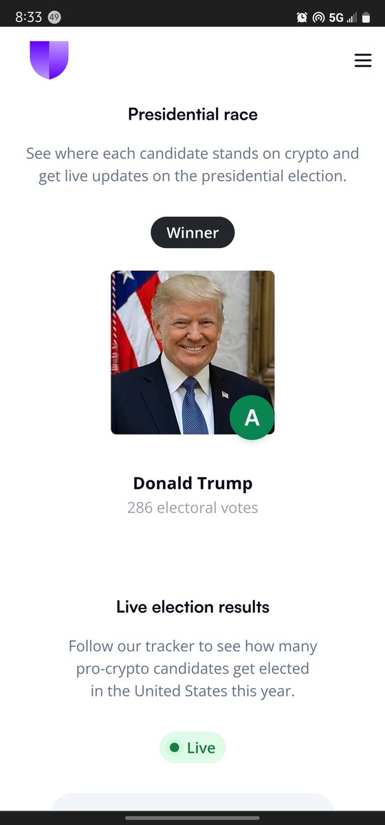 Swift1000000's tweet photo. Crypto won regardless of who got elected. 🪙🦾🚀🛸👽 https://t.co/6I98P4K76P
