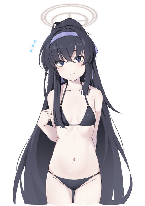 水着のウイちゃん落書き 