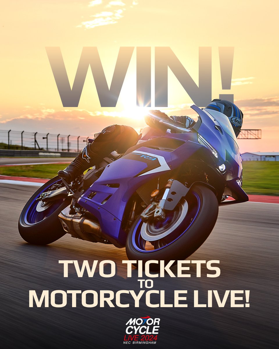 Yamaha Motor UK (@ymukofficial) on Twitter photo Win two tickets to <a href="/motorcyclelive/">Motorcycle Live</a> and see the R9, plus an exclusive lineup of the 2025 Yamaha range!
For a chance to win, simply:
• Like and repost this
• Comment “R9”
Giveaway ends Monday 11 November. T&Cs apply.
#Yamaha #R9 #YamahaR9 #UKBikers #Motorcycles Win two tickets to <a href="/motorcyclelive/">Motorcycle Live</a> and see the R9, plus an exclusive lineup of the 2025 Yamaha range!
For a chance to win, simply:
• Like and repost this
• Comment “R9”
Giveaway ends Monday 11 November. T&Cs apply.
#Yamaha #R9 #YamahaR9 #UKBikers #Motorcycles