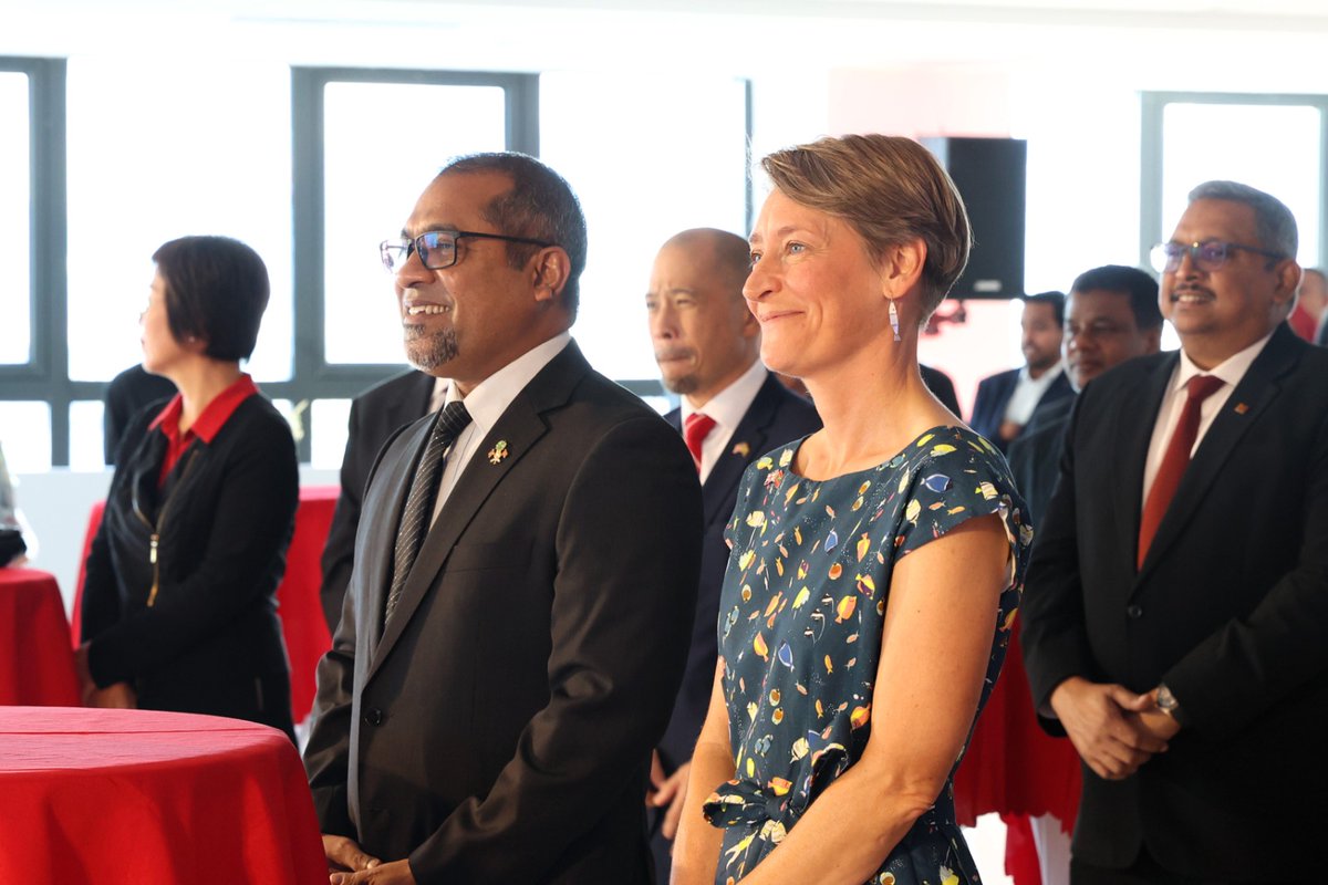 abkhaleel's tweet photo. It was a pleasure to participate as the Guest of Honour at the reception hosted by @UKinMaldives to celebrate the National Day of UK, which marks the birthday of His Majesty King Charles III. 

Our nations are bound by mutual respect, history and strong people-to-people connections. We look forward to strengthening this important relationship in the years ahead, especially as we look forward to the 60th anniversary of diplomatic relations next year.