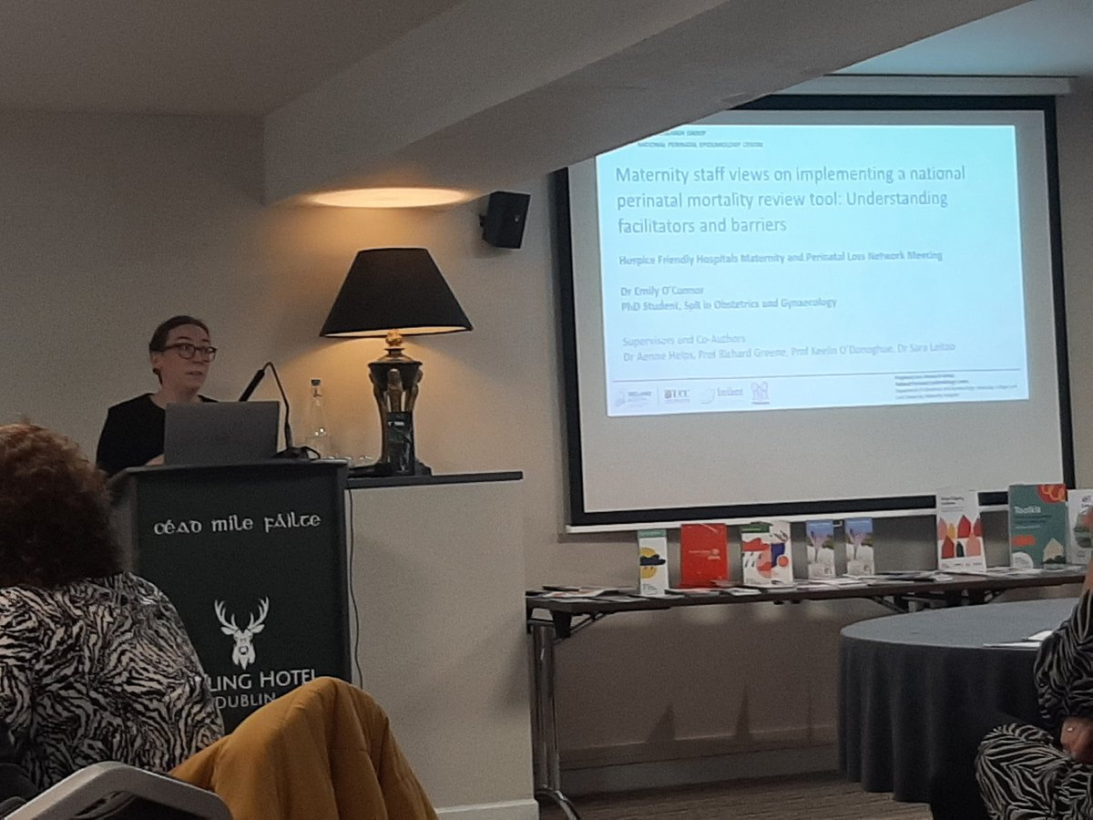 PregnancyLossUCC (@pregnancylossie) on Twitter photo Dr <a href="/emilyjaoc/">Emily O'Connor</a> presenting maternity staff views of implementing a national perinatal mortality review tool in 🇮🇪 <a href="/IrishHospice/">Irish Hospice Foundation</a>-<a href="/HSELive/">HSE Ireland</a>
#HospiceFriendlyHospitals Maternity & Perinatal Loss Network Mtg
Read more about #PLRG_ACHIEVE here: ucc.ie/en/pregnancylo…
<a href="/keelinodonoghue/">Keelin O'Donoghue</a> Dr <a href="/emilyjaoc/">Emily O'Connor</a> presenting maternity staff views of implementing a national perinatal mortality review tool in 🇮🇪 <a href="/IrishHospice/">Irish Hospice Foundation</a>-<a href="/HSELive/">HSE Ireland</a>
#HospiceFriendlyHospitals Maternity & Perinatal Loss Network Mtg
Read more about #PLRG_ACHIEVE here: ucc.ie/en/pregnancylo…
<a href="/keelinodonoghue/">Keelin O'Donoghue</a>