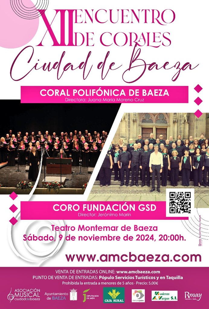 Este sábado tenemos el honor de asistir al XII Encuentro de Corales Ciudad de Baeza, invitados por la #CoralPolifónicaDeBaeza. Emocionados y muy agradecidos, estamos deseando que llegue esta grata convivencia coral. ¡Nos vemos en Baeza! 🎼🤍
<a href="/JeronimoMarinL/">Jerónimo Marín</a>