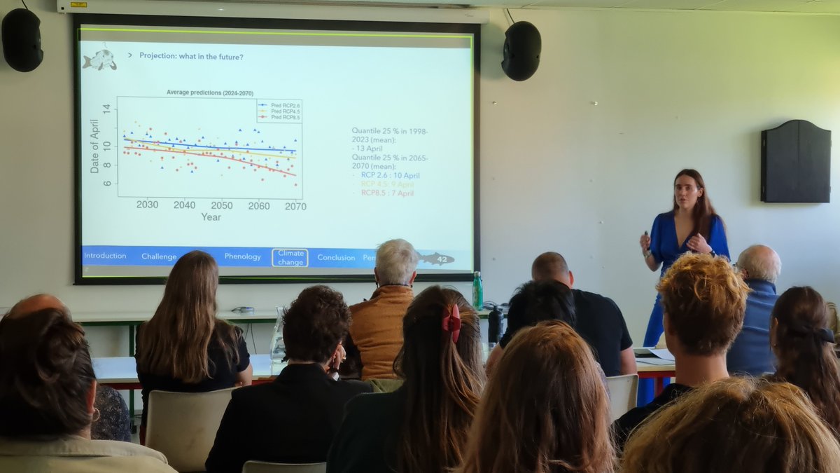 Edel-Paule Lheureux is defending her PhD thesis in front of an international panel:
"Investigating Atlantic salmon (Salmo salar) migration phenology using a long-term capture-recapture study."