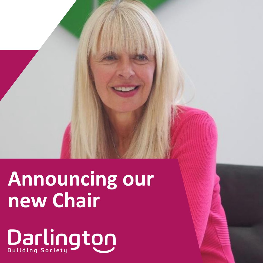 Welcoming our new Chair: Rachel Court, a finance sector expert with a wealth of experience in customer care and community engagement has been appointed as the new Chair of Darlington Building Society, succeeding Jack Cullen in April.

darlington.co.uk/news/darlingto…