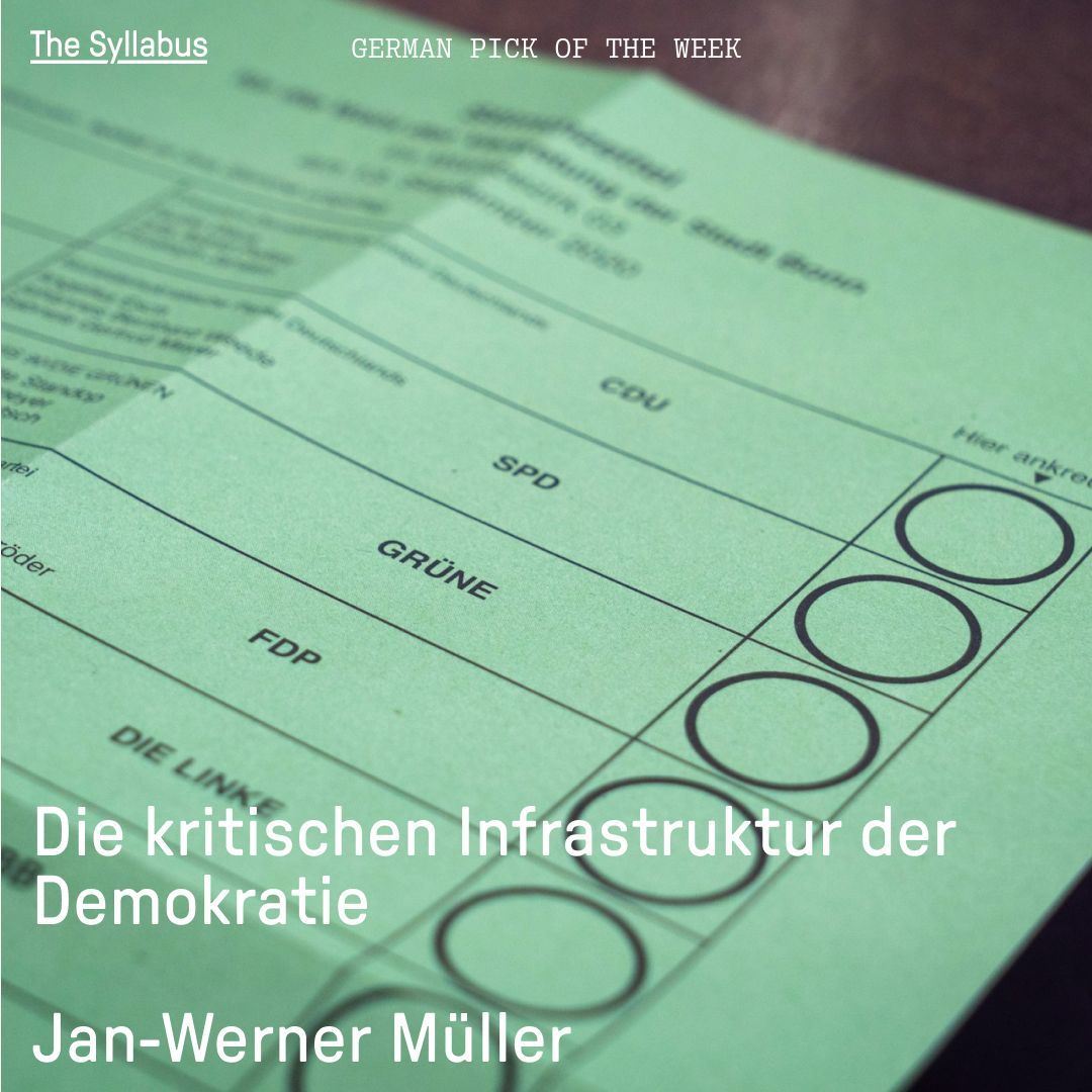 The Syllabus (@syllabus_tweets) on Twitter photo Emphasizing the importance of independent media, parties, and civic engagement, our German pick of the week argues that democracy uniquely fosters freedom and equality among citizens.
By Jan-Werner Müller at <a href="/RennerInstitut/">Karl-Renner-Institut</a>
buff.ly/3NROTrp Emphasizing the importance of independent media, parties, and civic engagement, our German pick of the week argues that democracy uniquely fosters freedom and equality among citizens.
By Jan-Werner Müller at <a href="/RennerInstitut/">Karl-Renner-Institut</a>
buff.ly/3NROTrp