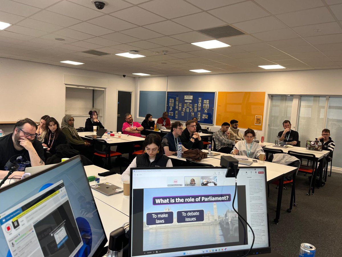 UoD Post 14 ITE (@uodpost14ite) on Twitter photo Started our <a href="/DerbyUni/">University of Derby</a> EDI Intensive Training and Practice (ITaP) week this morning with visitors from <a href="/UKParliament/">UK Parliament</a> <a href="/UKParlEducation/">UK Parliament Education</a> this morning, talking about British Values & how legislation is made. 🤔 Started our <a href="/DerbyUni/">University of Derby</a> EDI Intensive Training and Practice (ITaP) week this morning with visitors from <a href="/UKParliament/">UK Parliament</a> <a href="/UKParlEducation/">UK Parliament Education</a> this morning, talking about British Values & how legislation is made. 🤔