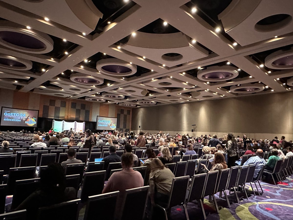 eranderee's tweet photo. At #GAETC2024 - the focus for teachers is AI - authentic intelligence 
- bringing the human back into the equation #STEM #TechInnovation https://t.co/RS4IxE1waP