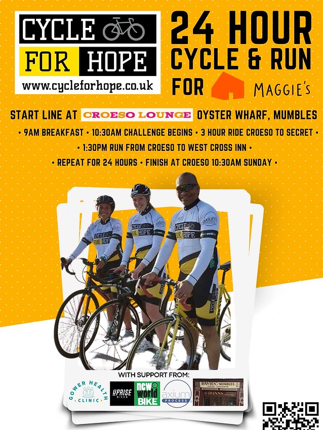 AxiumProcess's tweet image. We’re in awe of Eduardo’s strength as he prepares to tackle a 24-hour Cycle & Run to support Maggie’s. The countdown is on, with just three days left until the event!
📍Croeso Lounge, Oyster Wharf, Mumbles
⏰Nov 9th-10th at 10:30 a.m
Donate Here: bit.ly/4hkcyy